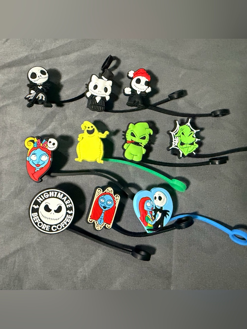Nightmare before Christmas straw topper bundle